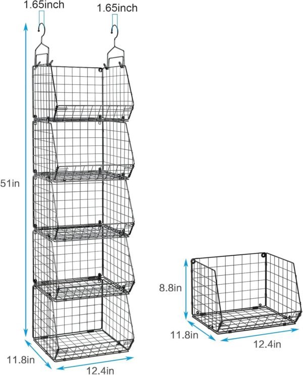 5 Tier Closet Hanging Organizer