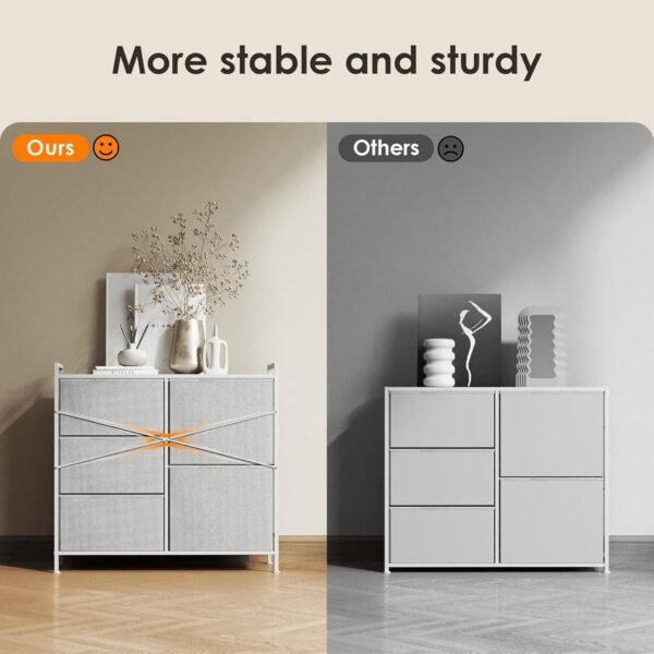 Dresser for Bedroom with 5 Drawers