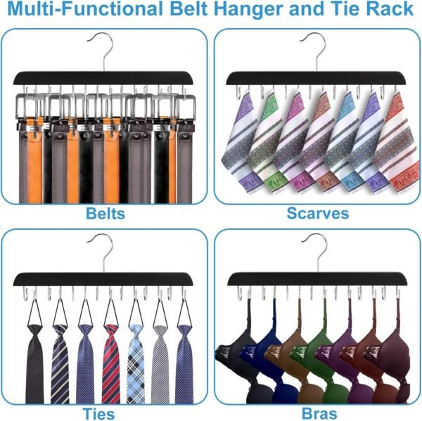 Wooden Belt Rack