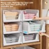 5 Pack Stackable Closet Storage Baske