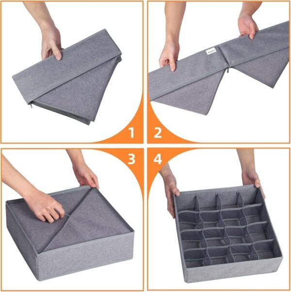 3 Pack Sock Underwear Organizer Dividers